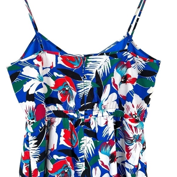 J. Crew mini  dress with spaghetti straps, fitted top, fully lined, tropical - Picture 7 of 15